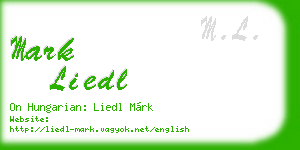 mark liedl business card